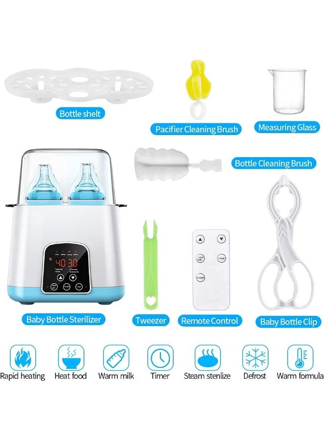 زيسكوير جهاز تدفئة وتعقيم زجاجات الرضاعة 2 في 1 | سعة مضاعفة للزجاجات | تحكم ذكي في درجة الحرارة | خالٍ من مادة BPA | ضروري لتغذية حديثي الولادة - Image 2